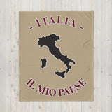 Italia il mio paese - Italie Mon pays - Jetée de canapé couverture 130 x 150 cm