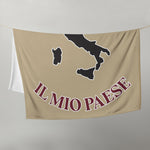 Italia il mio paese - Italie Mon pays - Jetée de canapé couverture 130 x 150 cm