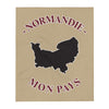 Plaid Normandie - Mon pays - design soyeux