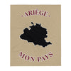 Plaid Ariège - Mon pays - design doux et soyeux