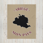 Plaid Ariège Mon pays - Jetée de canapé couverture 130 x 150 cm