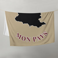 Thumbnail for Plaid Ariège - Mon pays - verso blanc élégant