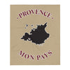 Plaid Provence - Mon pays - design doux et soyeux