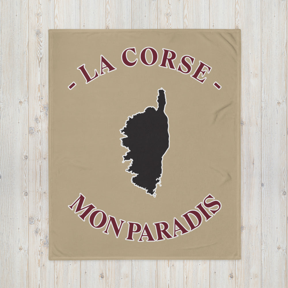 Plaid Corse - Mon paradis - jetée de canapé douce