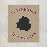 Plaid Périgord Mon paradis - Jetée de canapé couverture 130 x 150 cm