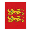 Plaid Normandie - Drapeau et léopards - design élégant