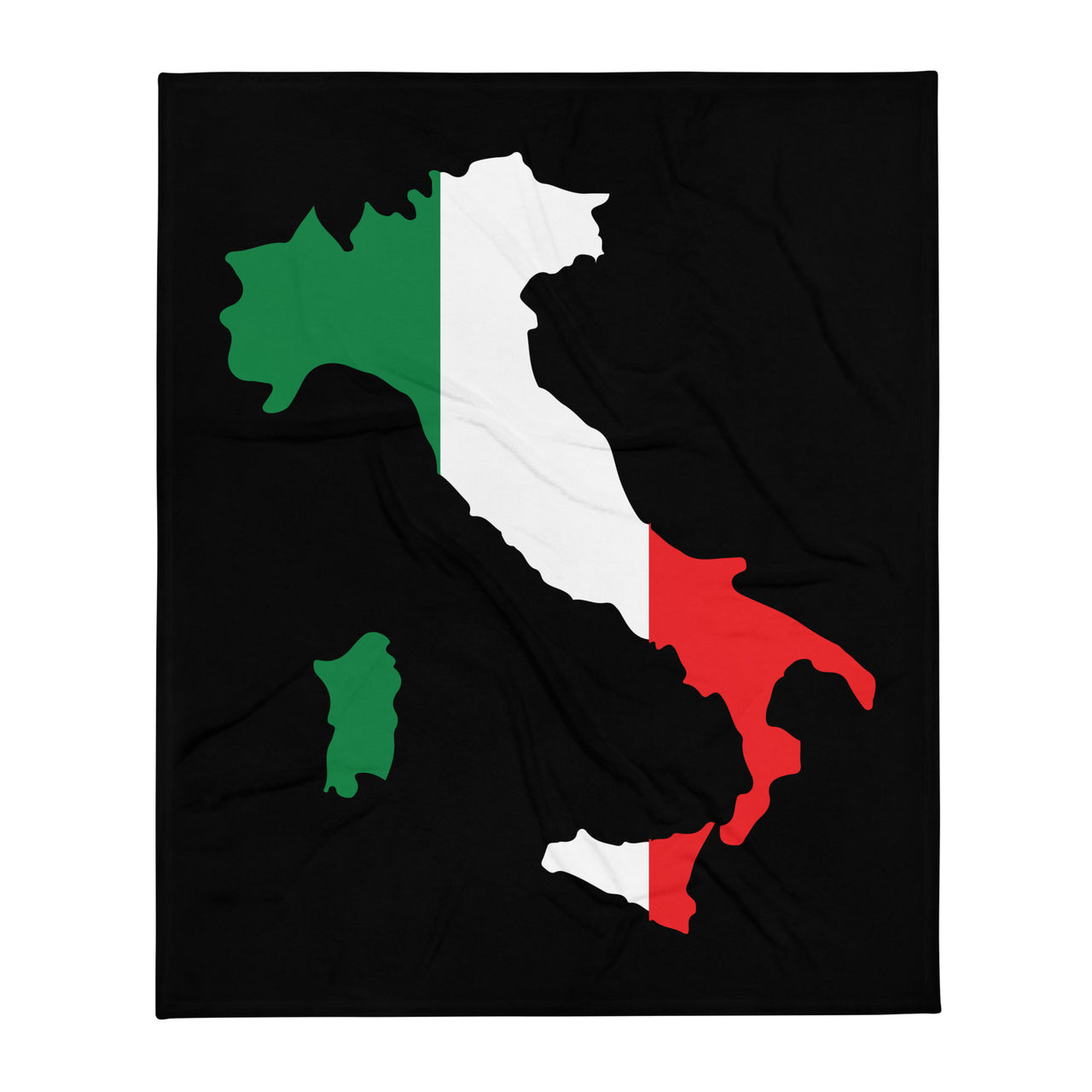 Plaid Italie - Drapeau et carte d'Italie - design unique