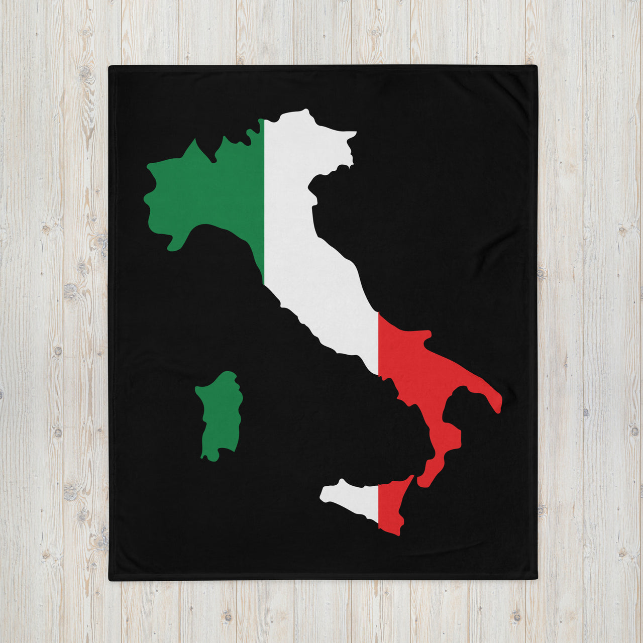 Plaid Italie - Drapeau et carte d'Italie - cadeau original