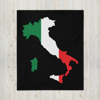 Thumbnail for Plaid Italie - Drapeau et carte d'Italie - cadeau original