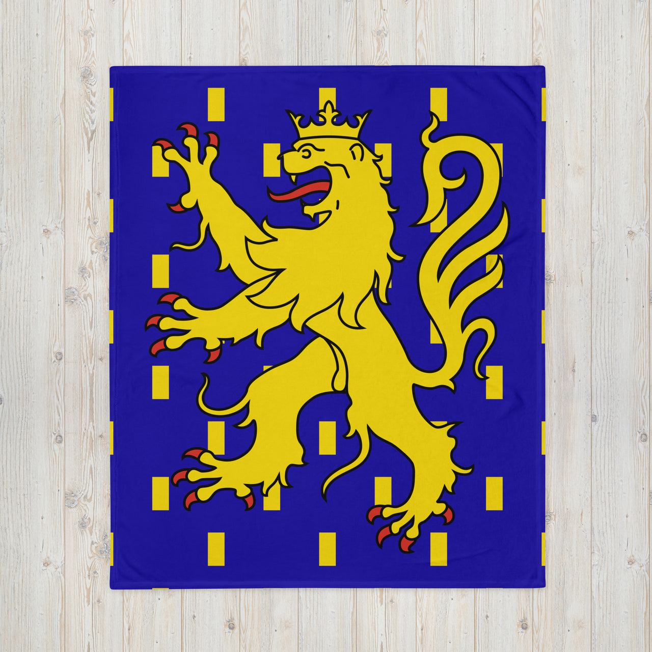 Plaid Franche-Comté - Drapeau soyeux pour canapé
