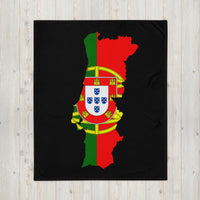 Thumbnail for Plaid Portugal - Drapeau et carte du Portugal face
