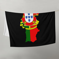 Thumbnail for Plaid Portugal - Drapeau et carte du Portugal dos