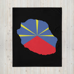 Drapeau Réunion, drapeau PREMIUM île de la Réunion - Le Volcan Rayonnant ou  Mavéli