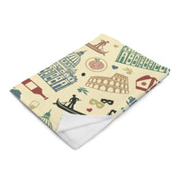 Thumbnail for Plaid Italie - iconographie italienne - soirée fraîche et cocooning