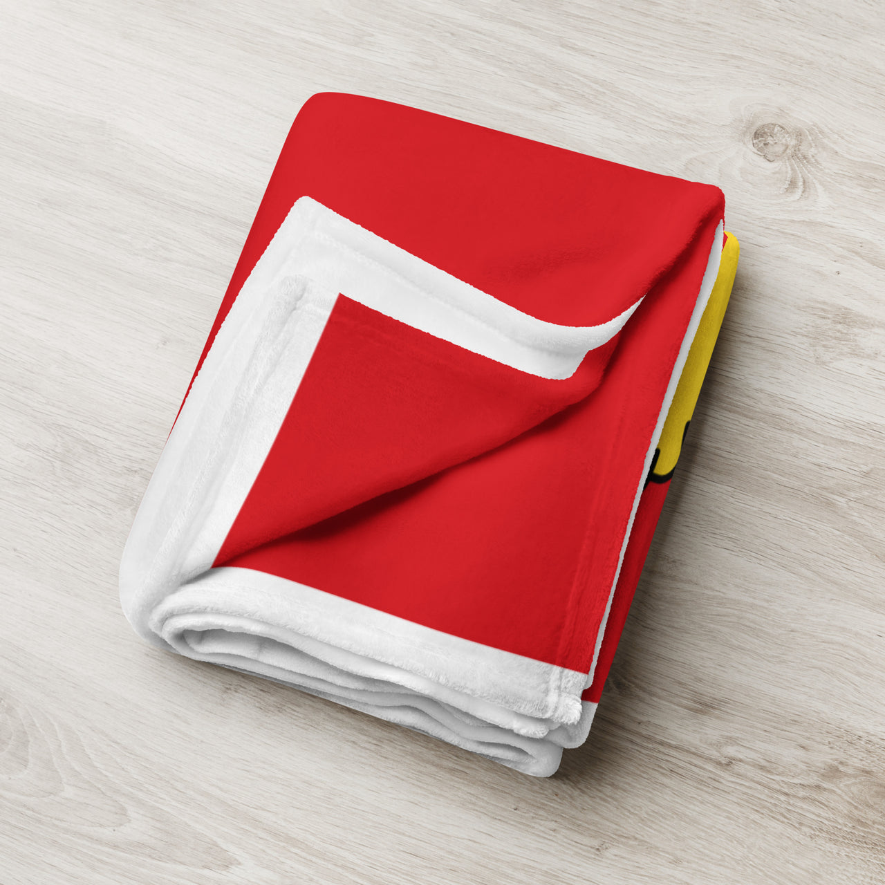 Plaid Drapeau Normand  deux léopards- Jetée de canapé Cadeau Normandie 130 x 150 cm