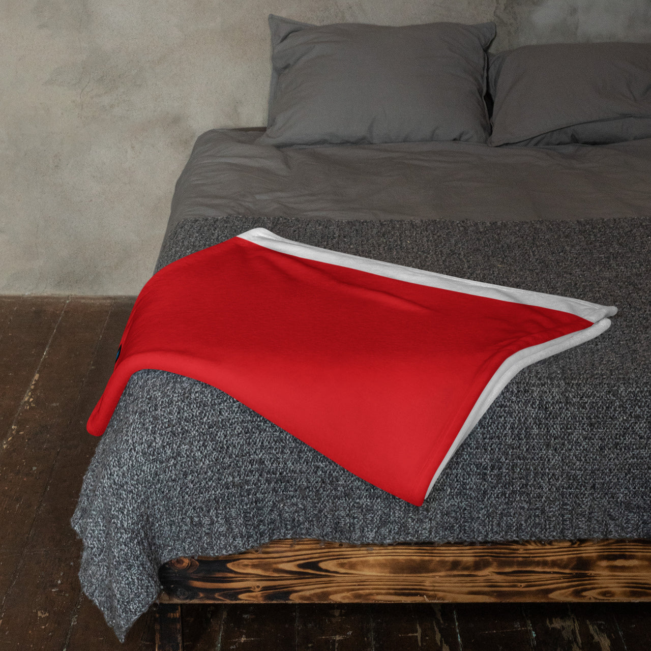 Plaid Drapeau Normand  deux léopards- Jetée de canapé Cadeau Normandie 130 x 150 cm