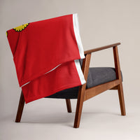 Thumbnail for Plaid Drapeau Normand  deux léopards- Jetée de canapé Cadeau Normandie 130 x 150 cm