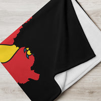 Thumbnail for Plaid Normandie - Drapeau et carte - design soyeux