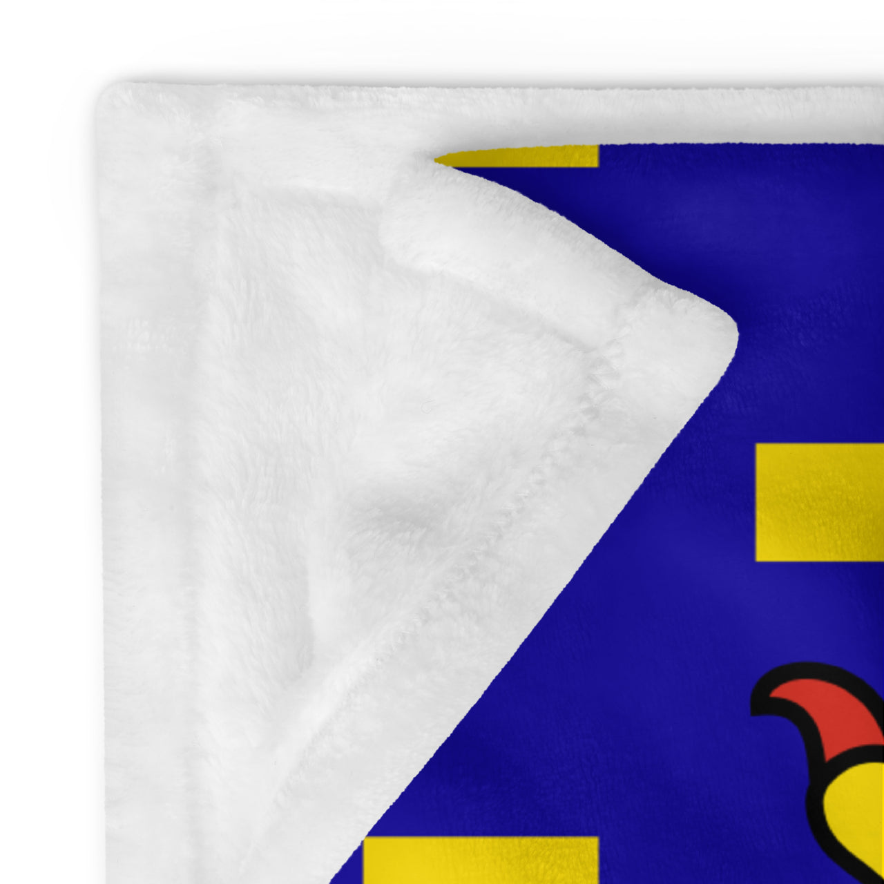 Plaid Franche-Comté - Drapeau soyeux pour canapé, verso blanc
