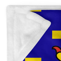 Thumbnail for Plaid Franche-Comté - Drapeau soyeux pour canapé, verso blanc