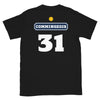 T-shirt Commingeois Pastis 31 noir - design humoristique local