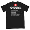 T-shirt Savoie noir - Les 10 commandements savoyards