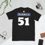Marnais 51 Pastis style - Champagne - T-shirt standard - Ici & Là - T-shirts & Souvenirs de chez toi