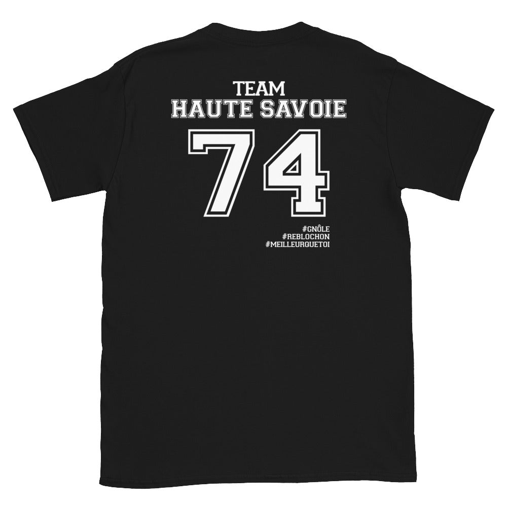T-shirt Haute-Savoie noir - Fierté locale et humour