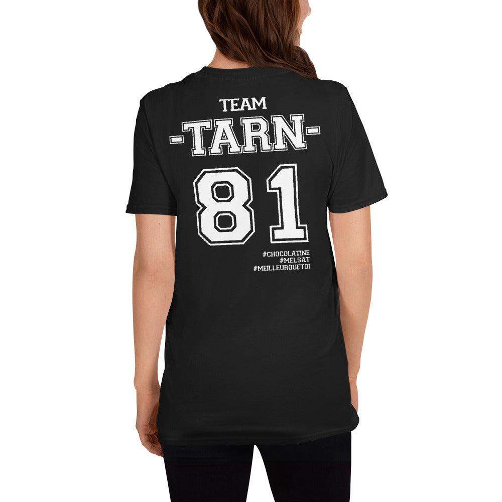 T-shirt Tarn 81 noir dos - Fierté locale avec humour