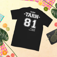 Thumbnail for T-shirt Tarn 81 gris foncé chiné dos - Fierté locale avec humour