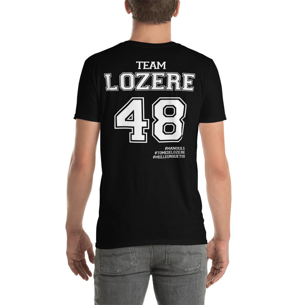 T-shirt Lozère bleu marine - Fierté locale et humour