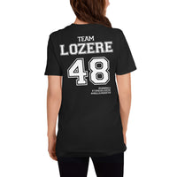 Thumbnail for T-shirt Lozère bleu marine dos - Fierté locale et humour