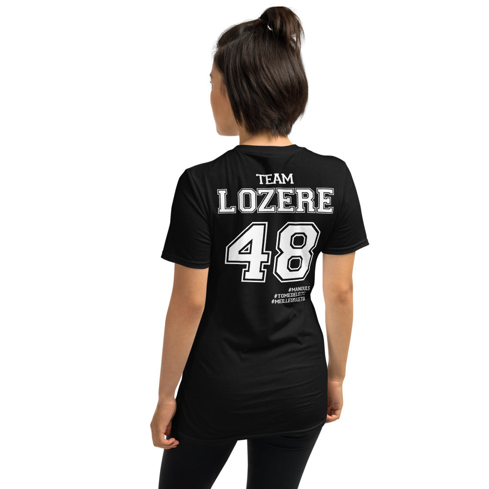 T-shirt Lozère gris foncé chiné - Fierté locale et humour