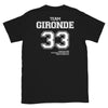 T-shirt Gironde 33 noir - Fierté locale et humour