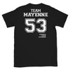 T-shirt Mayenne 53 noir - Fierté locale avec humour