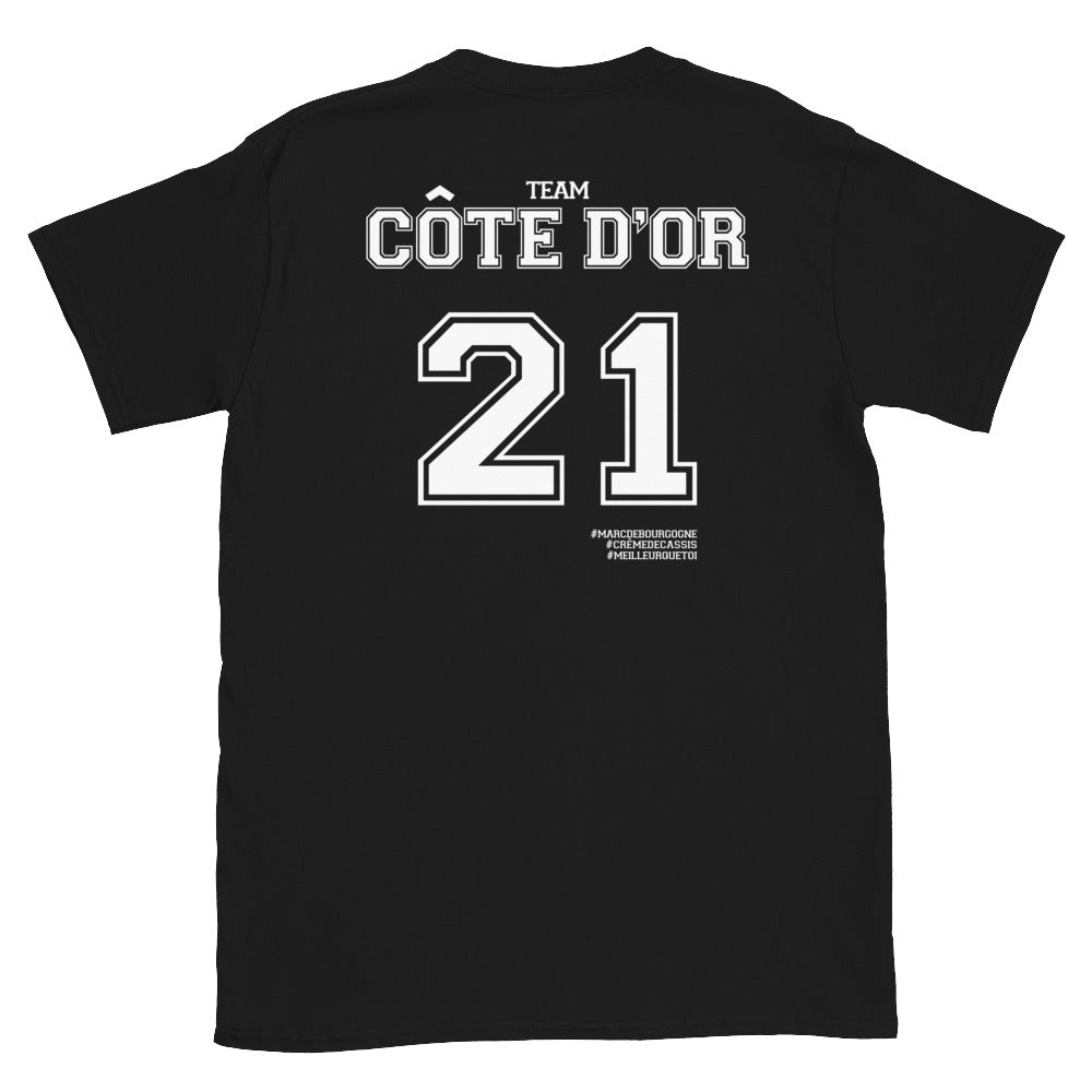T-shirt Côte d'Or noir - Design humoristique et local
