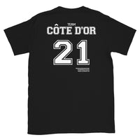 Thumbnail for T-shirt Côte d'Or noir - Design humoristique et local