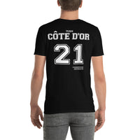 Thumbnail for T-shirt Côte d'Or bleu marine - Design humoristique et local