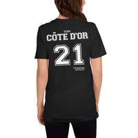 Thumbnail for T-shirt Côte d'Or bleu marine dos - Fierté et confort en coton