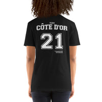 Thumbnail for T-shirt Côte d'Or gris foncé chiné - Design humoristique et local