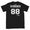 T-shirt Vosges 88 noir - Fierté et humour français