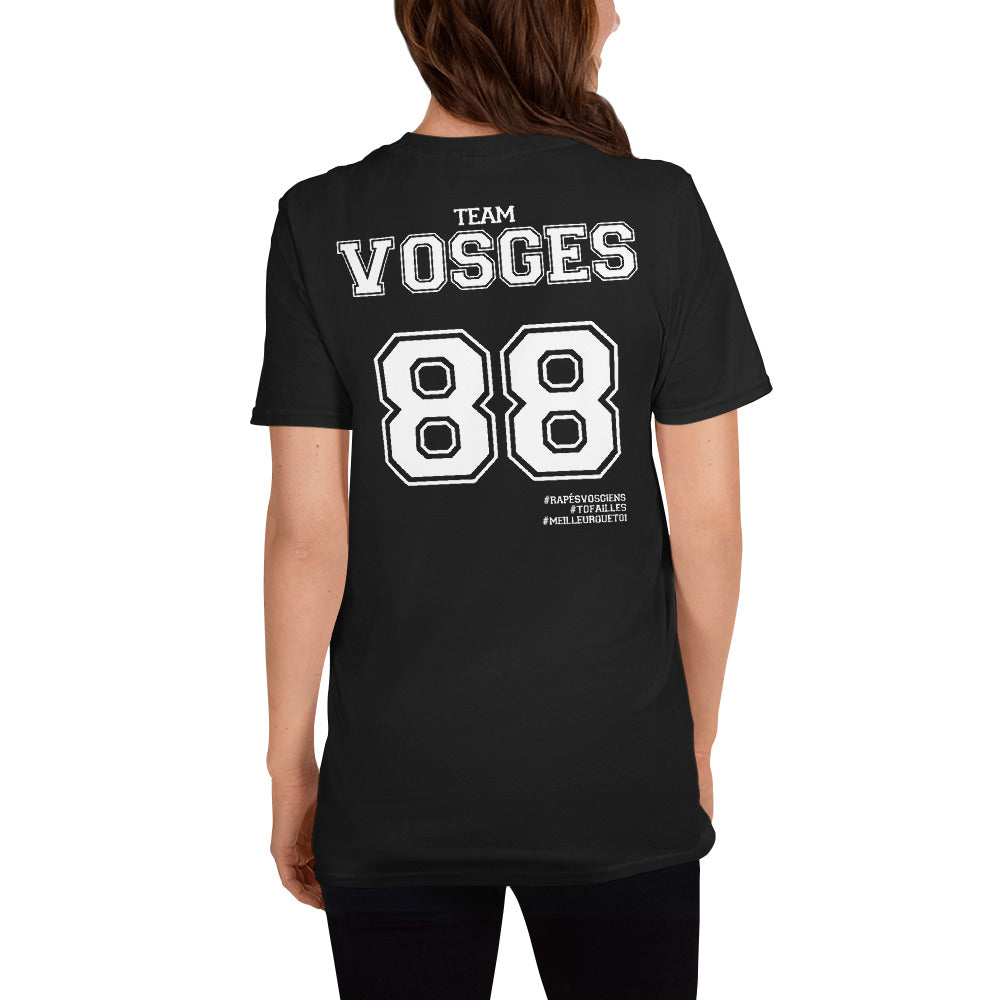 T-shirt Vosges 88 bleu marine dos - Fierté et humour français