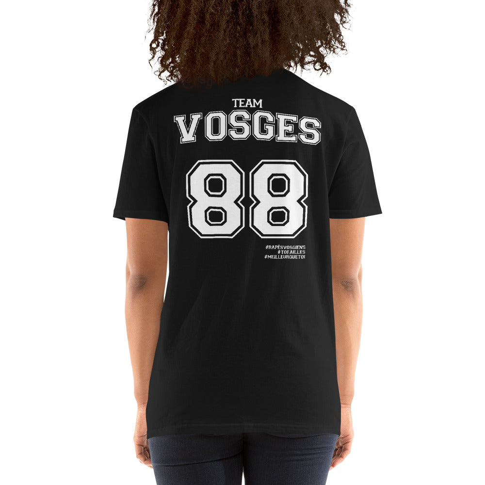 T-shirt Vosges 88 gris foncé chiné - Fierté et humour français