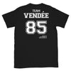 T-shirt Vendée 85 noir - Mogette Trouspinette humoristique