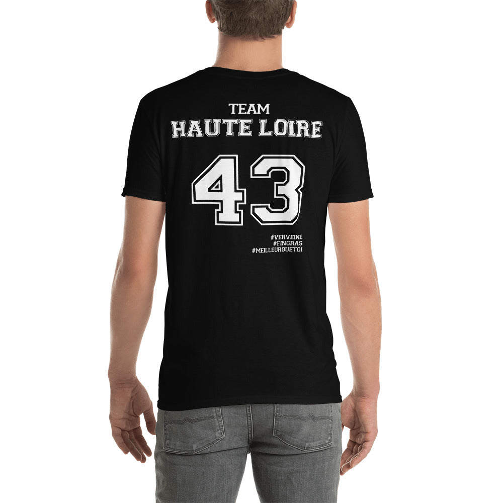 T-shirt Haute-Loire 43 bleu marine - Fierté locale avec humour