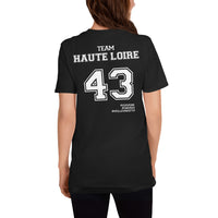 Thumbnail for T-shirt Haute-Loire 43 bleu marine dos - Fierté locale avec humour