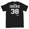 T-shirt Isère 38 noir - Fierté locale et humour