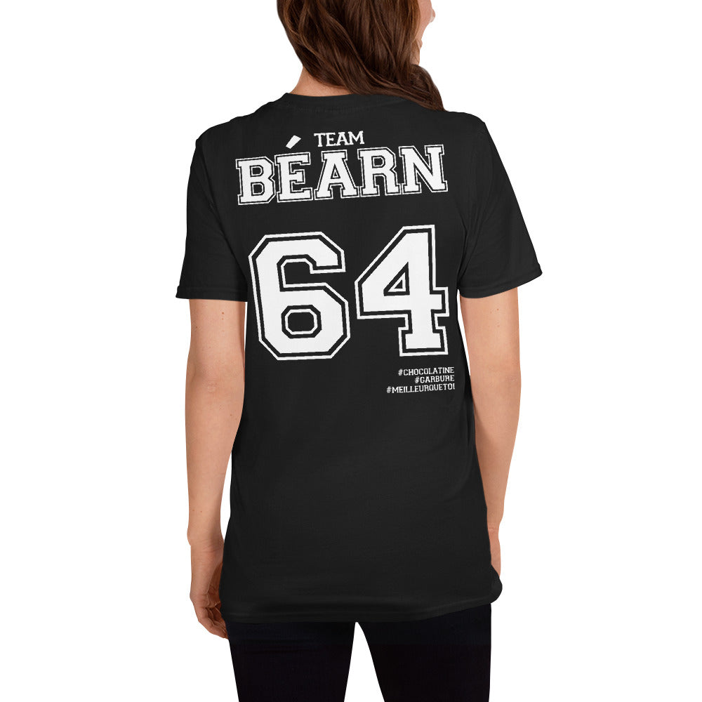 T-shirt Béarn 64 gris foncé chiné - Fierté béarnaise humoristique
