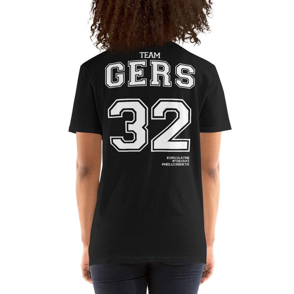 T-shirt Gers noir dos - Fierté locale avec humour