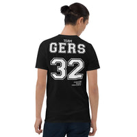Thumbnail for T-shirt Gers gris foncé chiné dos - Fierté locale avec humour